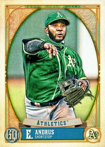 #160 Elvis Andrus - Oakland Athletics - 2021 Topps Gypsy Queen Baseball