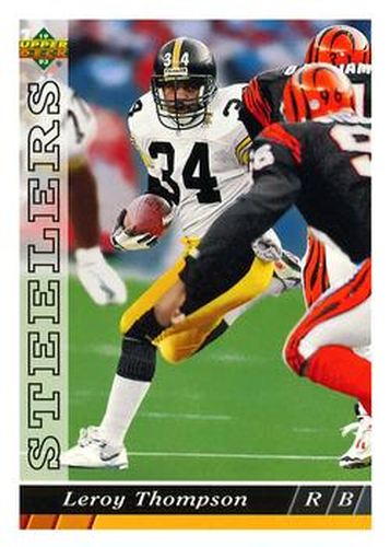 #160 Leroy Thompson - Pittsburgh Steelers - 1993 Upper Deck Football