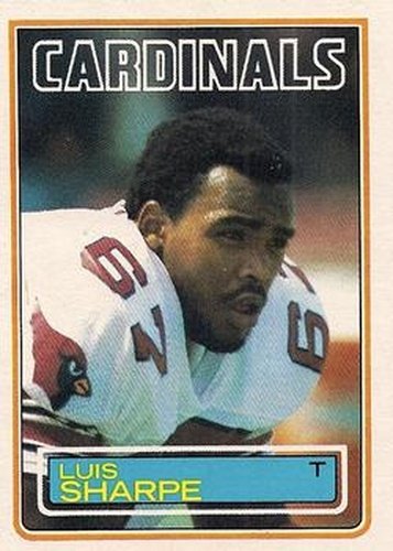 #161 Luis Sharpe - St. Louis Cardinals - 1983 Topps Football