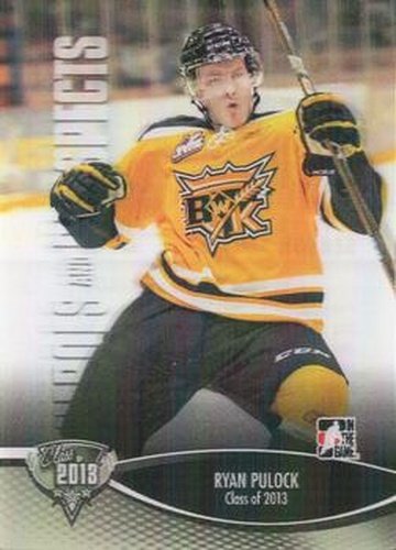 #161 Ryan Pulock - Brandon Wheat Kings - 2012-13 In The Game Heroes and Prospects Hockey