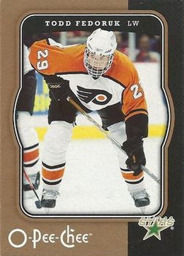 #161 Todd Fedoruk - Dallas Stars - 2007-08 O-Pee-Chee Hockey