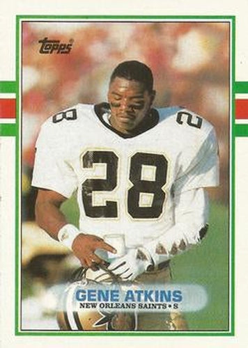 #161 Gene Atkins - New Orleans Saints - 1989 Topps Football