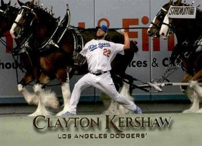 #161 Clayton Kershaw - Los Angeles Dodgers - 2019 Stadium Club Baseball