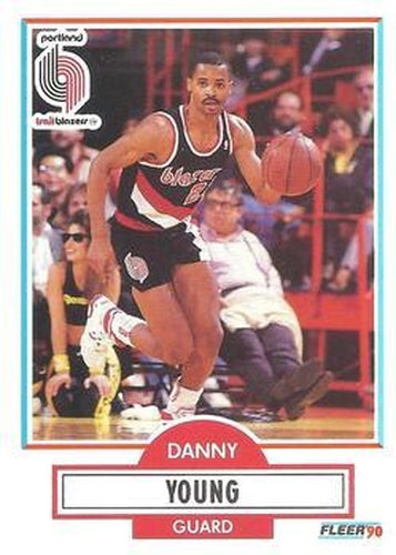 #161 Danny Young - Portland Trail Blazers - 1990-91 Fleer Basketball