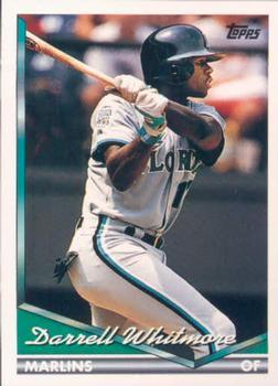 #161 Darrell Whitmore - Florida Marlins - 1994 Topps Baseball
