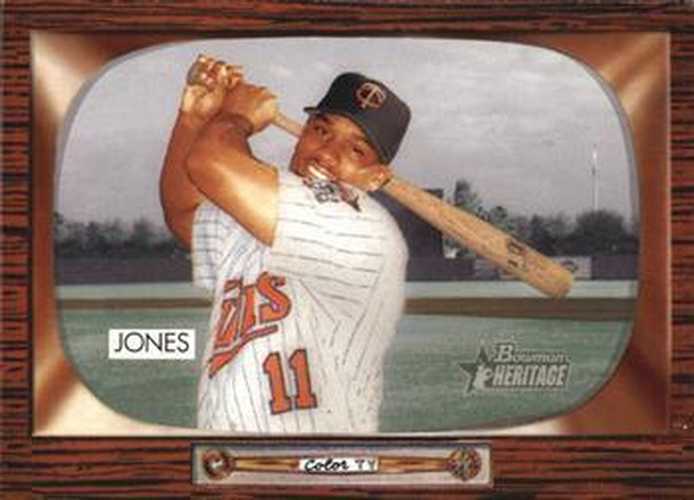 #161 Jacque Jones - Minnesota Twins - 2004 Bowman Heritage Baseball