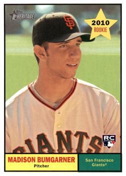 #161 Madison Bumgarner - San Francisco Giants - 2010 Topps Heritage Baseball