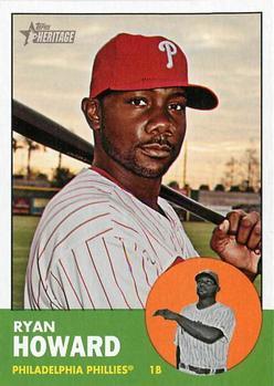 #161 Ryan Howard - Philadelphia Phillies - 2012 Topps Heritage Baseball
