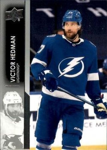 #161 Victor Hedman - Tampa Bay Lightning - 2021-22 Upper Deck Hockey