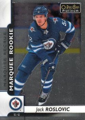 #161 Jack Roslovic - Winnipeg Jets - 2017-18 O-Pee-Chee Platinum Hockey