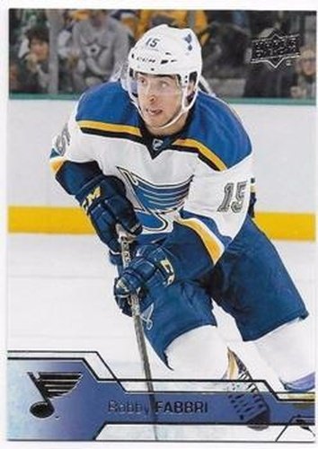#161 Robby Fabbri - St. Louis Blues - 2016-17 Upper Deck Hockey