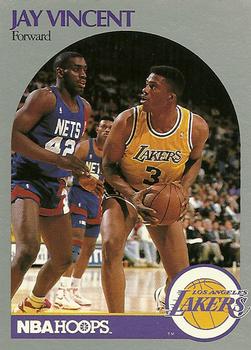 #161 Jay Vincent - Los Angeles Lakers - 1990-91 Hoops Basketball