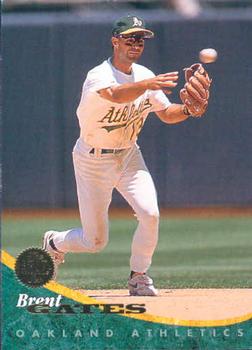 #161 Brent Gates - Oakland Athletics - 1994 Leaf Baseball