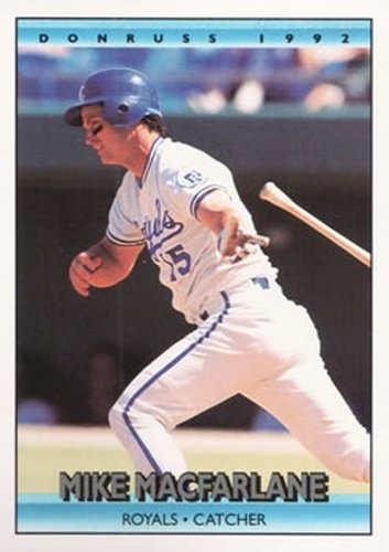 #161 Mike Macfarlane - Kansas City Royals - 1992 Donruss Baseball