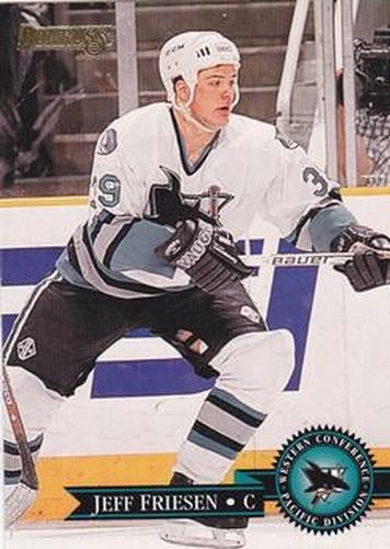 #162 Jeff Friesen - San Jose Sharks - 1995-96 Donruss Hockey