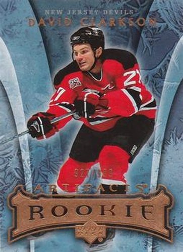 #162 David Clarkson - New Jersey Devils - 2007-08 Upper Deck Artifacts Hockey