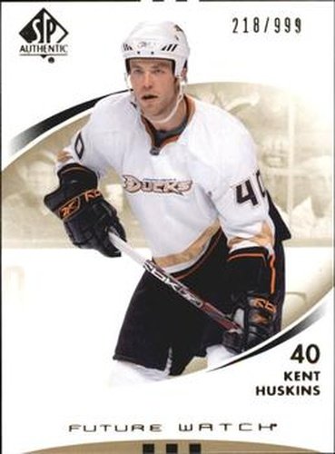 #162 Kent Huskins - Anaheim Ducks - 2007-08 SP Authentic Hockey