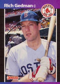 #162 Rich Gedman - Boston Red Sox - 1989 Donruss Baseball