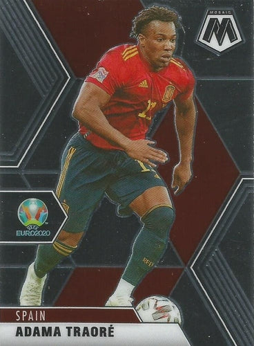 #162 Adama Traore - Spain - 2021 Panini Mosaic UEFA EURO Soccer