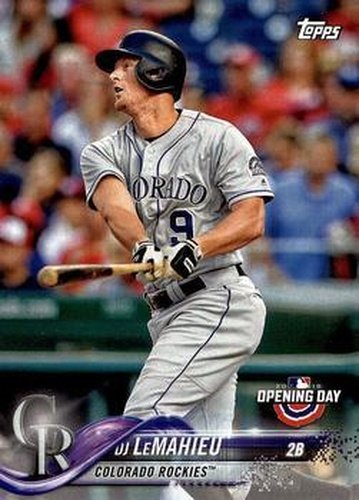 #162 DJ LeMahieu - Colorado Rockies - 2018 Topps Opening Day Baseball