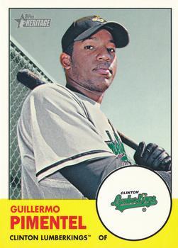 #162 Guillermo Pimentel - Clinton LumberKings - 2012 Topps Heritage Minor League Baseball