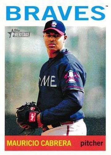 #162 Mauricio Cabrera - Rome Braves - 2013 Topps Heritage Minor League Baseball