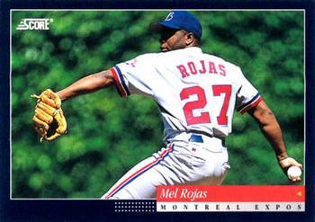 #162 Mel Rojas - Montreal Expos -1994 Score Baseball