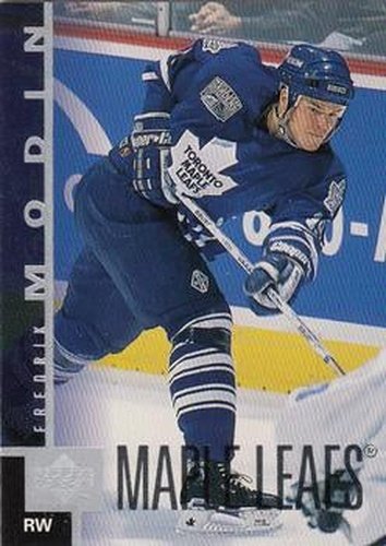 #162 Fredrik Modin - Toronto Maple Leafs - 1997-98 Upper Deck Hockey