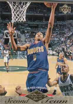 #163 Jalen Rose - Denver Nuggets - 1995-96 Upper Deck Basketball