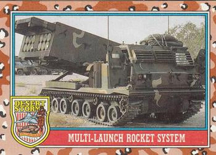 #163 Multi-Launch Rocket System - 1991 Topps Desert Storm