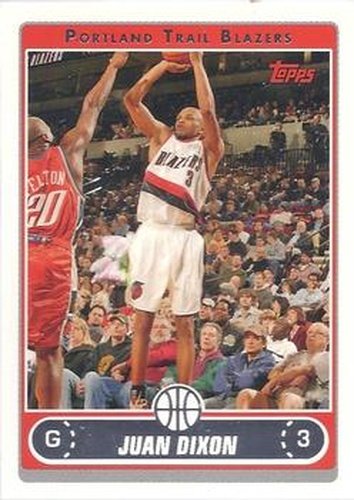 #163 Juan Dixon - Portland Trail Blazers - 2006-07 Topps Basketball