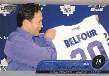 #163 Ed Belfour - Toronto Maple Leafs - 2002-03 Upper Deck Hockey