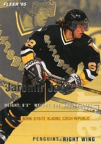 #163 Jaromir Jagr - Pittsburgh Penguins - 1994-95 Fleer Hockey