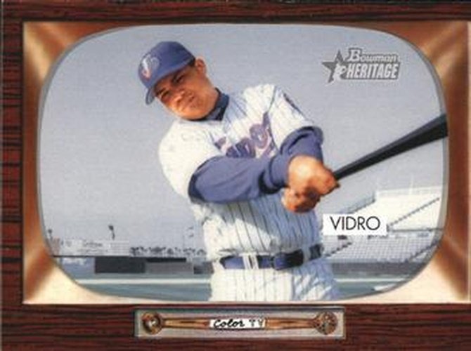 #163 Jose Vidro - Montreal Expos - 2004 Bowman Heritage Baseball