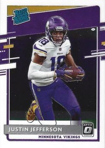 #163 Justin Jefferson - Minnesota Vikings - 2020 Donruss Optic Football