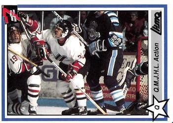#163 QMJHL Action - 1990-91 7th Inning Sketch QMJHL Hockey