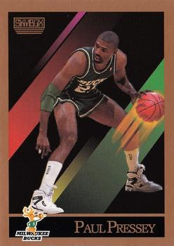 #163 Paul Pressey - Milwaukee Bucks - 1990-91 SkyBox Basketball
