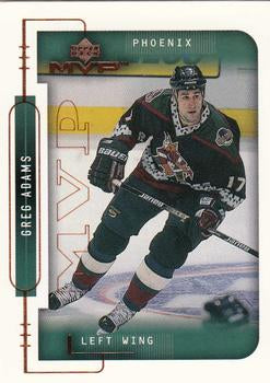 #163 Greg Adams - Phoenix Coyotes - 1999-00 Upper Deck MVP Hockey