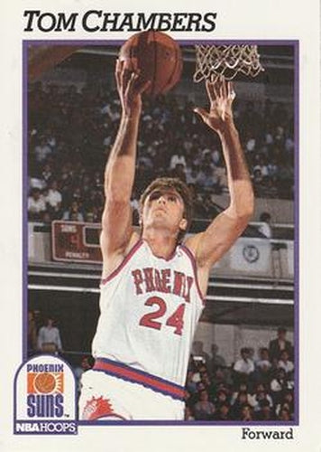 #163 Tom Chambers - Phoenix Suns - 1991-92 Hoops Basketball