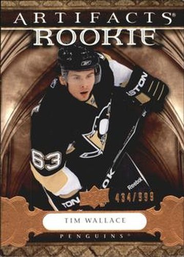 #164 Tim Wallace - Pittsburgh Penguins - 2009-10 Upper Deck Artifacts Hockey