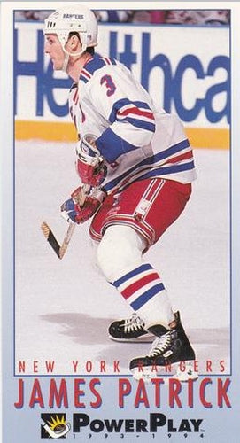 #164 James Patrick - New York Rangers - 1993-94 Fleer PowerPlay Hockey