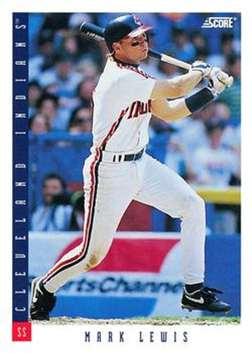 #164 Mark Lewis - Cleveland Indians - 1993 Score Baseball