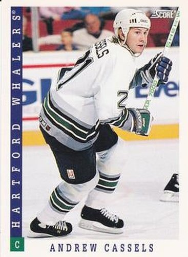 #164 Andrew Cassels - Hartford Whalers - 1993-94 Score Canadian Hockey