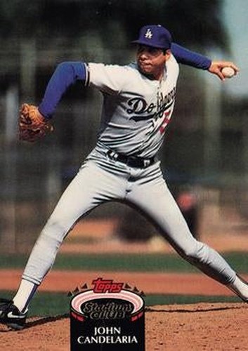#164 John Candelaria - Los Angeles Dodgers - 1992 Stadium Club Baseball
