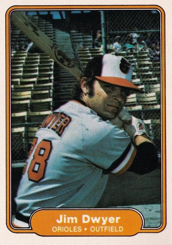 #164 Jim Dwyer - Baltimore Orioles - 1982 Fleer Baseball