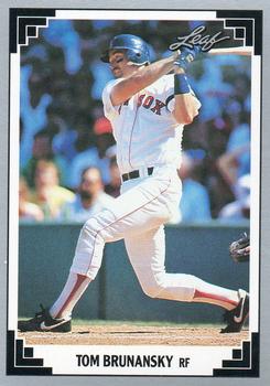 #164 Tom Brunansky - Boston Red Sox - 1991 Leaf Baseball