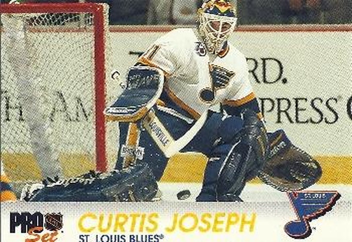 #164 Curtis Joseph - St. Louis Blues - 1992-93 Pro Set Hockey
