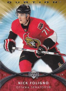 #164 Nick Foligno - Nick Foligno - 2007-08 Upper Deck Ovation Hockey