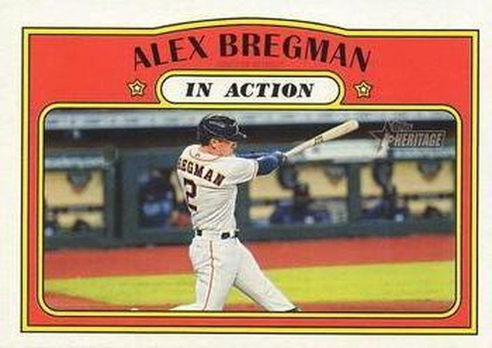 #164 Alex Bregman - Houston Astros - 2021 Topps Heritage Baseball