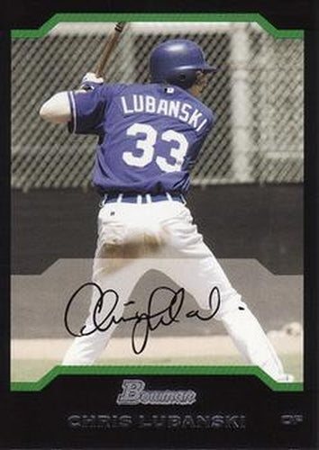 #164 Chris Lubanski - Kansas City Royals - 2004 Bowman Baseball
